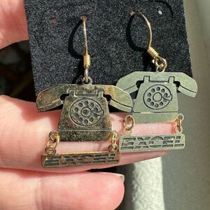 Vintage Excel Energy Telephone Earrings